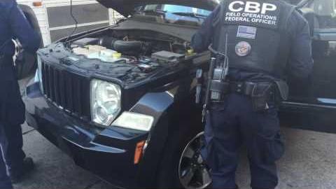 Southbound customs inspections in Nogales, Arizona